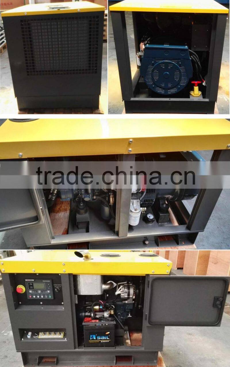 8kw/10kva three phase semi silent diesel generator