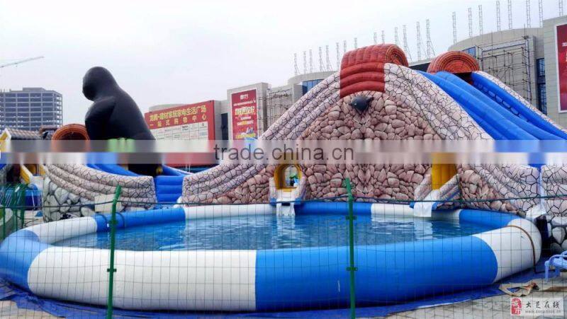 Popular cheap durable inflatable adult swimming pool giant inflatable unicorn pool float from China