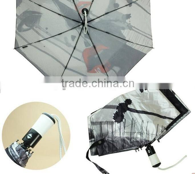 cover print auto open and close umbrella