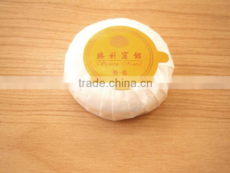 Hotel bath skin care soap pleat wrapped soap