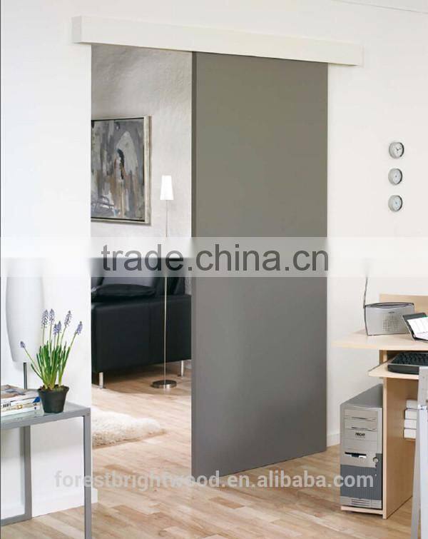 Modern Painted Surface Mount Sliding Flush Door Wall Mounted