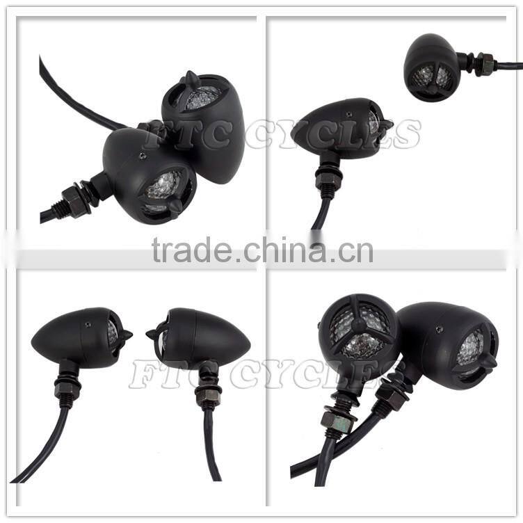 Motorcycle Indicator Clear Lens Vintage Turn Signals for Suzuki Scrambler