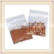 wholesale zlb-69 Plastic Zip Lock Bag 2 Mil Polypropylene Seal Top,Hang Hole 3 x 5