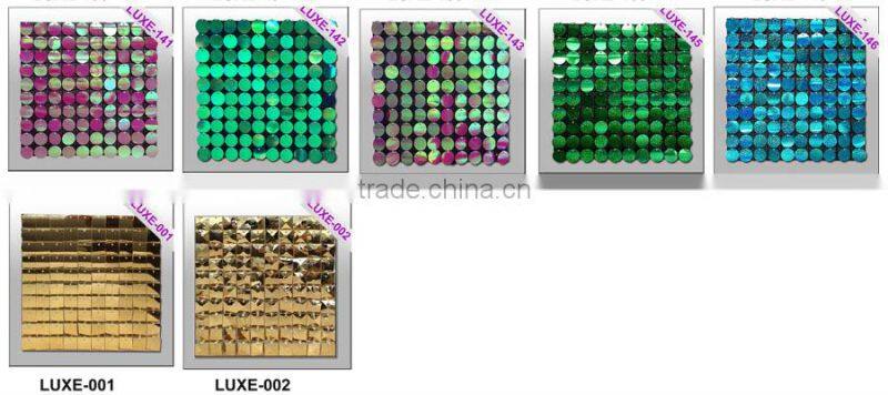 2015 Gold Sequin Panel For Designer Home Decor