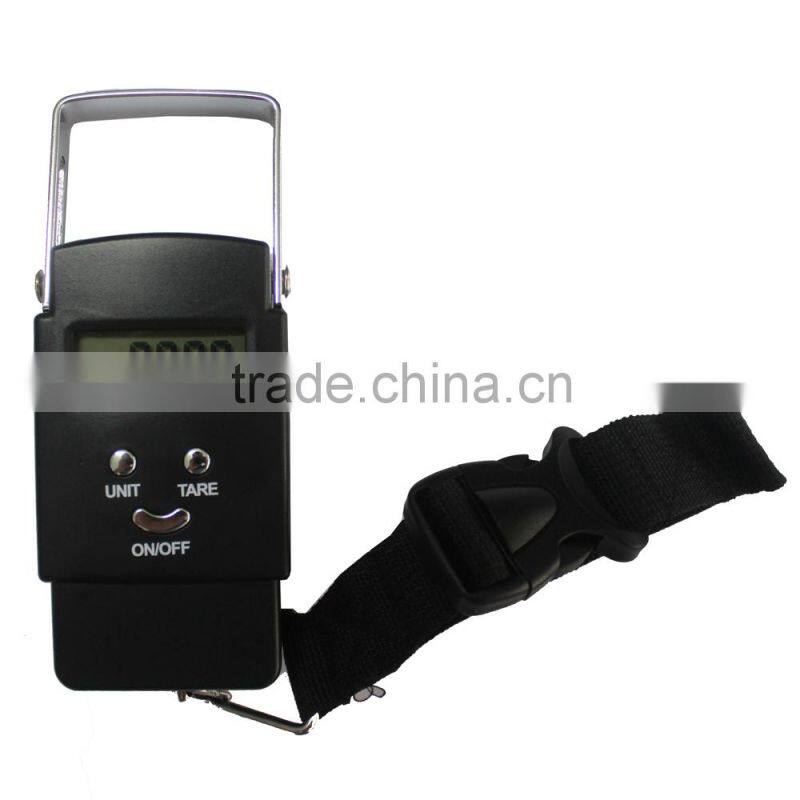 50kg Electronic Travel Luggage scale with metal handle with Blue LED backlight