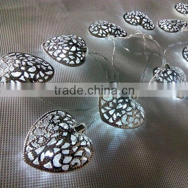 led solar light string led christmas lights string light heart