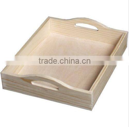 restaurant personlized service large wood tray