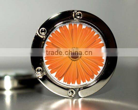 2016 New Rose Flower scarf Folding Purse Handbag Bag Accessories/ Table top bag holder tea bag Hanger