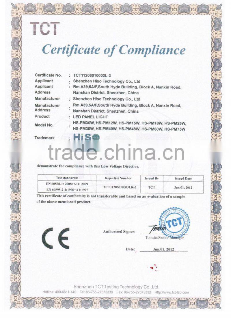 Germany ceiling standard 620x620mm 60W smd 2835 led square panel light IP44 AC85-265V