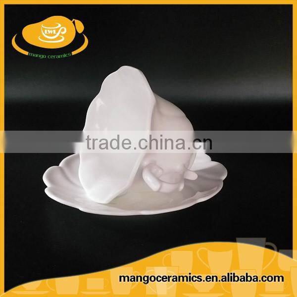 Wholesale wedding banquet use porcelain tea cups and saucers