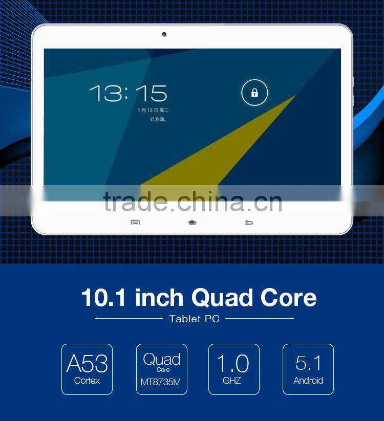 10.1 inch tablet gps dual camera MTK8735 quad core 1.2GHz TFT screen oem tablet gps 4G tablet 3G phone call sd card slot