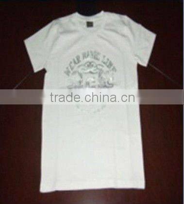 High Quality Cotton Printed Men's White T-Shirt