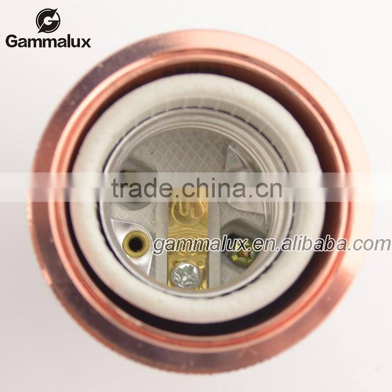 Vintage Lampholder E27 Listed Red Copper Lamp Holder Aluminium Bulb Socket