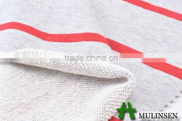 Shaoxing knit Heather Grey ground t/c polyester cotton french terry fabric composition
