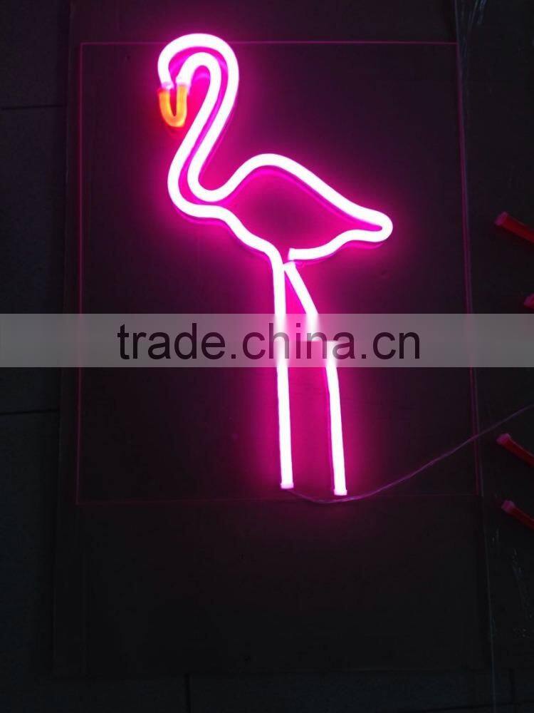 Pink color flamingo decorative Neon Sign