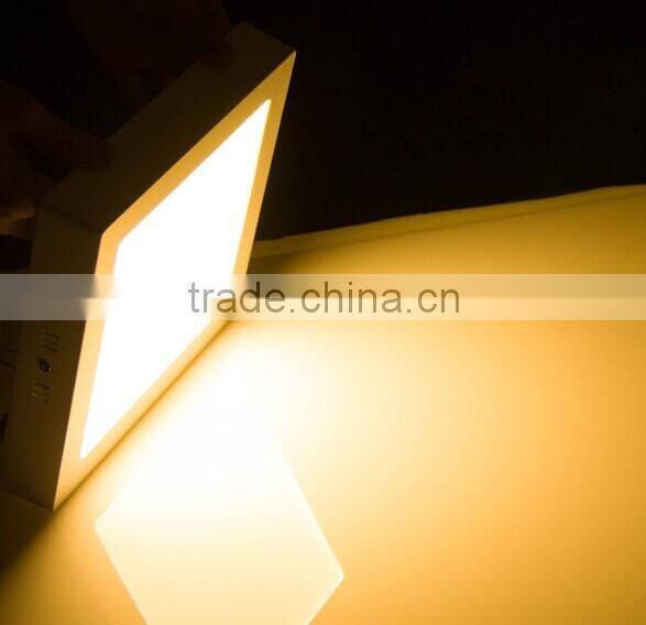 customized silvery color ultra thin flat led recessed panel downlight with CE & RoHS