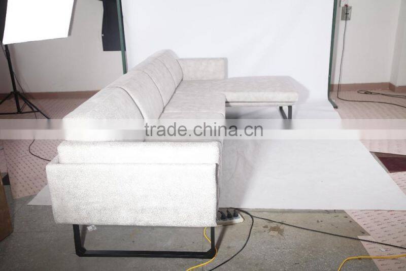 Cassina furniture replica Piero Lissoni L shaped fabric corner sofa with chaise for living room