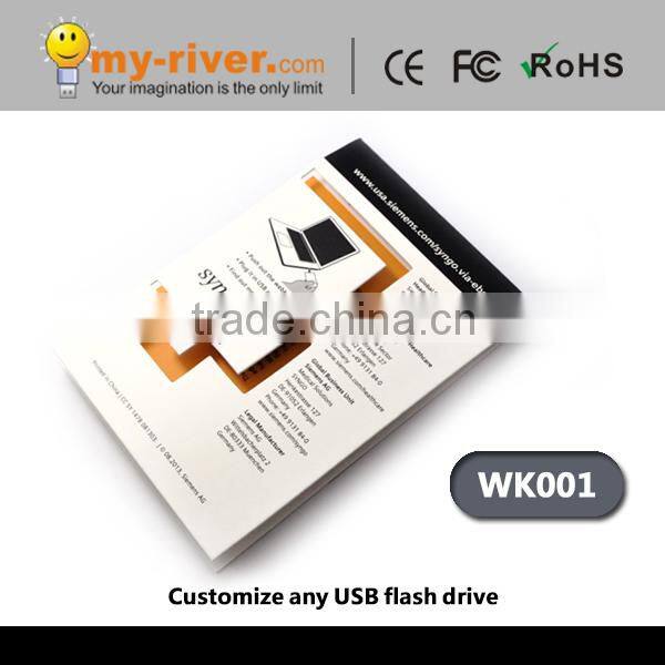 oem customized usb paper webkey