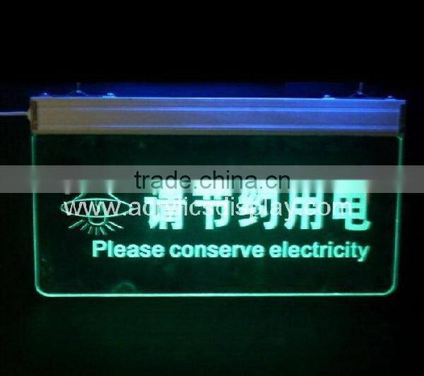 Low price useful acrylic led illumination signs