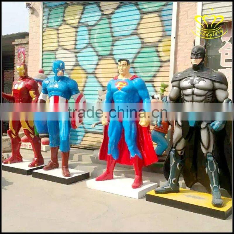 FRP movie characters spider man outdoor landscape decorative sculpture