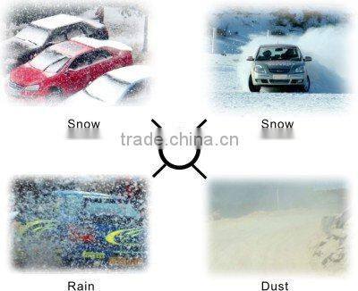 Quad view color car rear view system