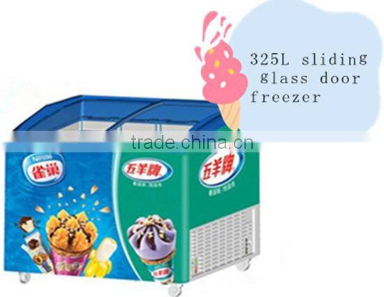 Small ice cream freezer commercial display freezer chest freezer for supermarket