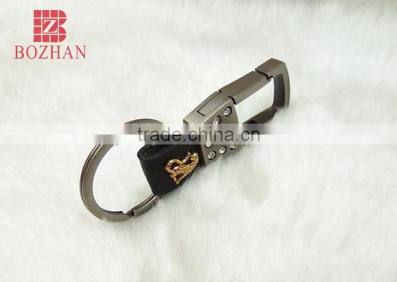 Rhinestone carabiner keyring