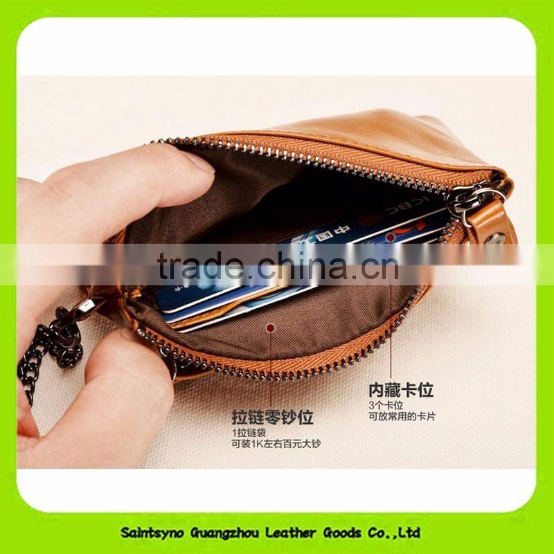 16123 High quality handmade real Leather coin purse