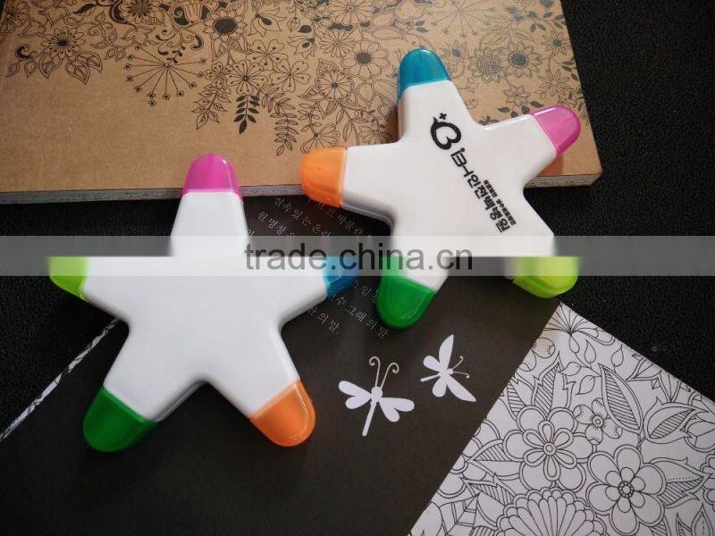 high quality hot selling Promotional gift flower shaped highlighter pen