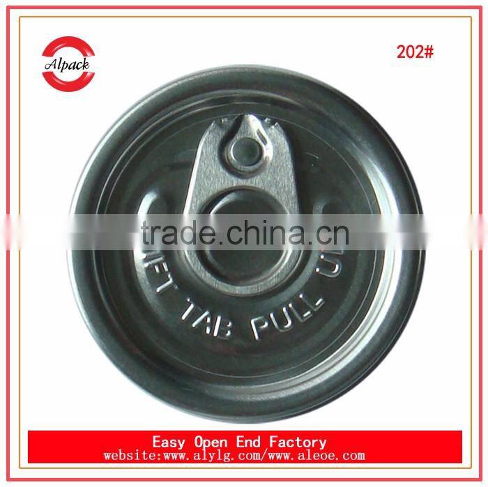 Free samples 202# alu easy open lid for car air freshener can