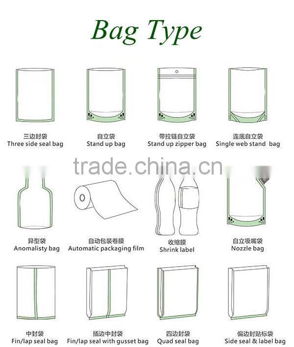 China supplier food grade material bag pouch sauce stand up pouches / stand up spout bags