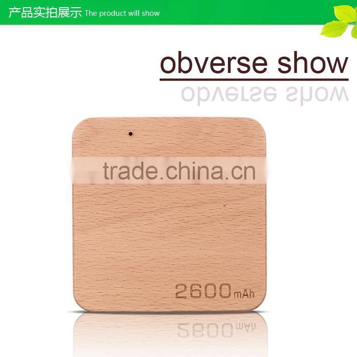 marvel universe 5200mah external wireless wooden power bank