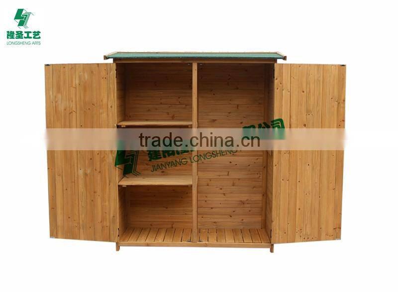 Wooden storage shed
