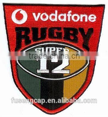High quality fashion Newly emblem flat embroidery patches and badges