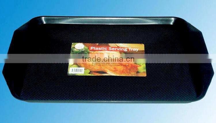 Plastic Rectangular Serving Tray For BBQ Or School Party Or Restaurant