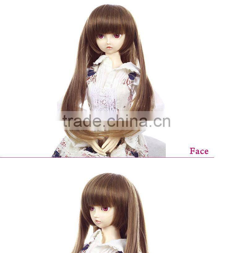 Pretty girl breadlock long grey straight doll hair wig
