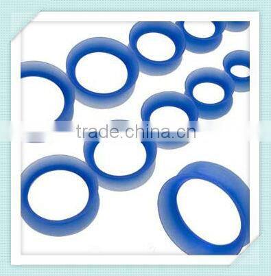 Solid Pink silicone ear tunnel plug piercing jewelry ( Pink, purple)