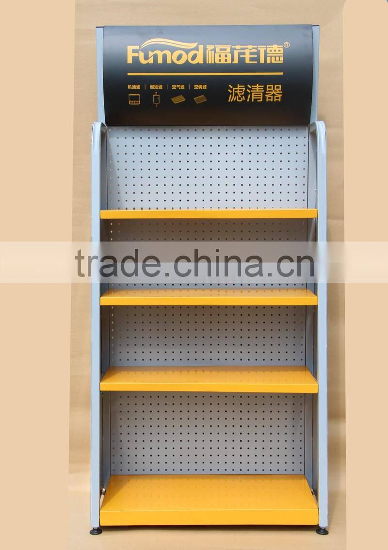 specialty store 4 tiers retail floor metal display stand for ceramic tile stone epoxy glue