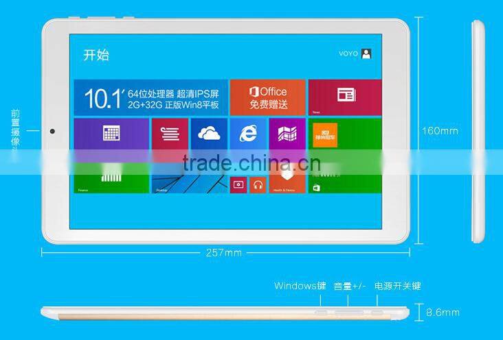 10 Inch quad core vatop window8 tablet pc with 3g sim card slot