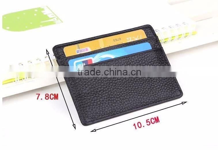 leather id card holder with custom box