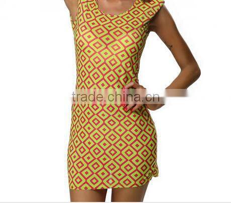 C7068 Sales $2.5 shortd women dress 6 colors women summer dress tiger leopard sexy dress casual printe