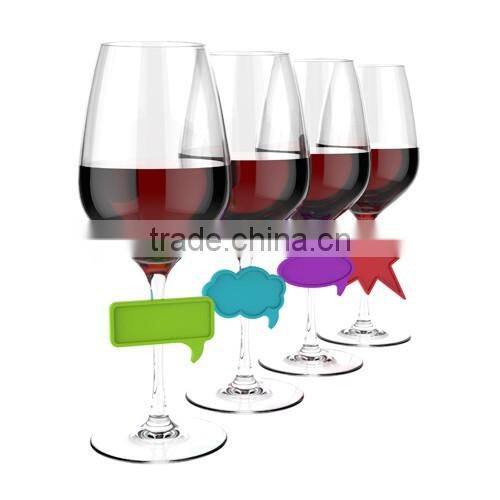 Cup Identify Silicone Glass mark Wine Charms Colorful Silicone Promotion Gifts