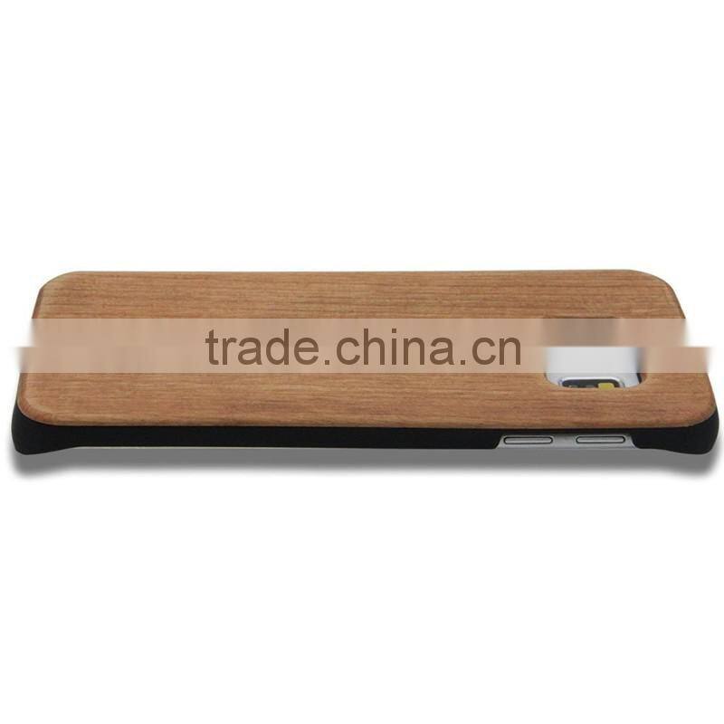 Low MOQ! For Samsung S6 Edge Case PC+ Cherry Wood Cover for Samsung Galaxy S6 Edge Case for Galaxy S6 Edge Case