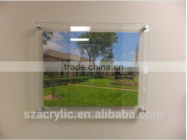 wall mount plexiglass frame