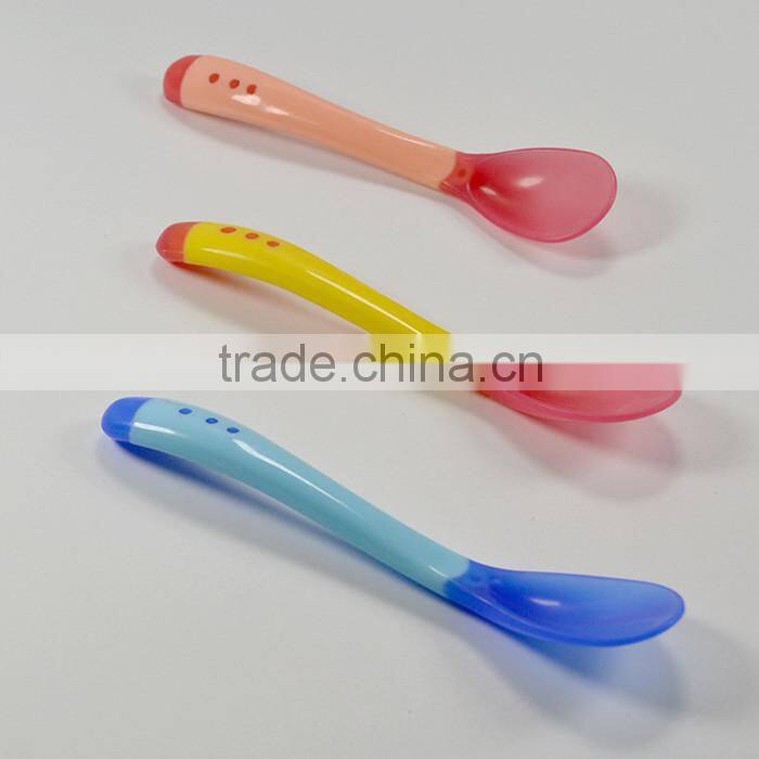 High quality Silicone Baby Feeding Spoon and Fork for Kids