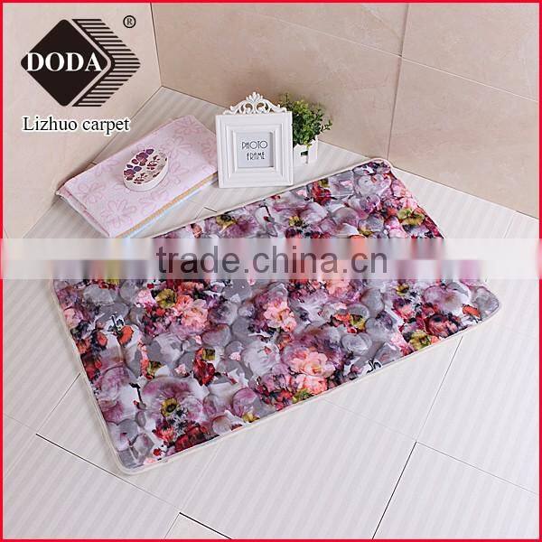 2016 new design polyester anti slip bathmat livingroom carpet prayer rugs