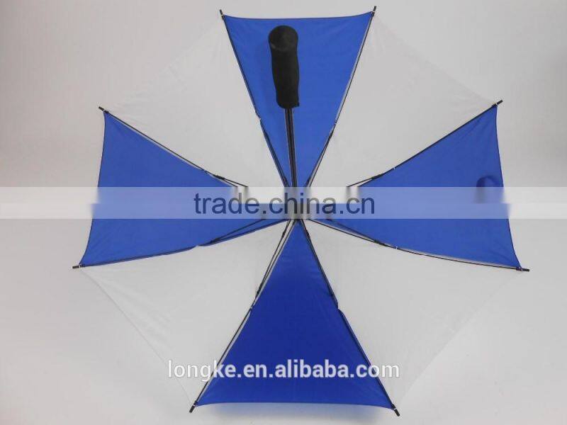fiberglass shaft comfortable foam handle windproof golf umbrella