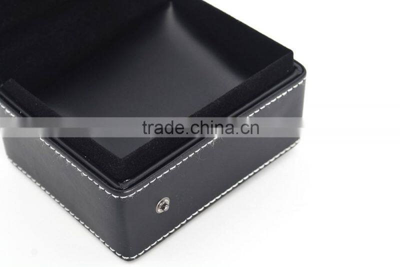 high quality PU leather box black
