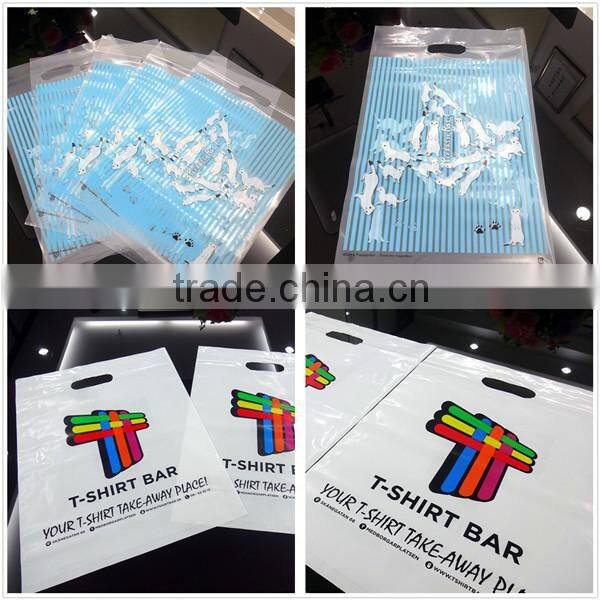 China supplier customized die cut plastic package bag