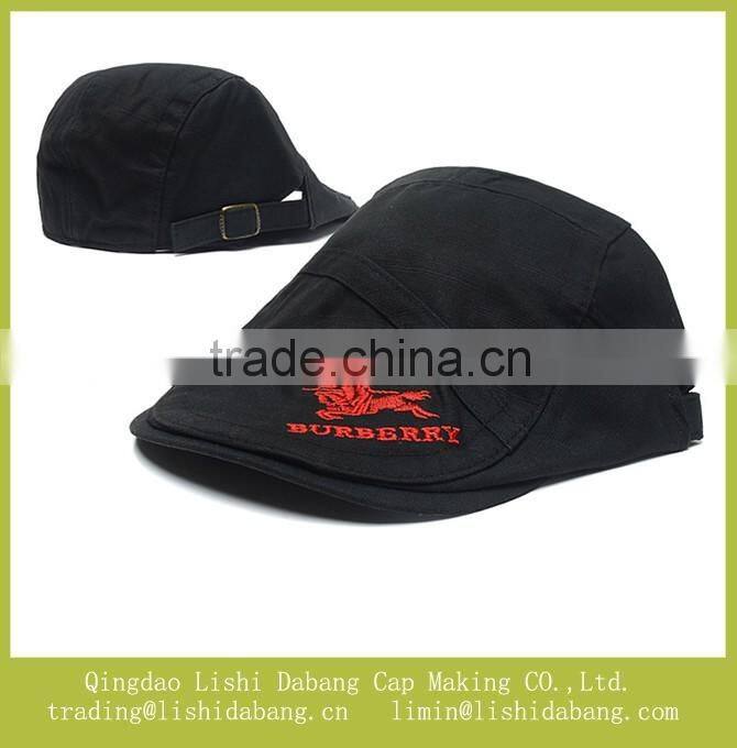 100%cotton soft beret cap peaked cap